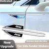 2Pcs Metal Car Fender Logo Sticker Decal for Jeep Renegade Wrangler JK Grand Cherokee Compass Patriot Car Exterior Accessories