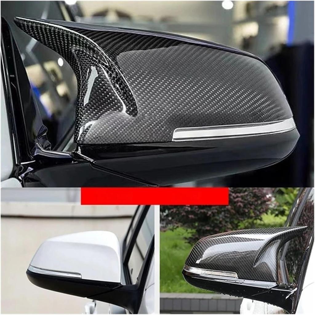 Compatible For BMW 1 2 3 4 I3 X1 Series F20 F30 F31 F32 F36 320i 328i 330d 335i M3 Look Replacement Carbon Fiber Mirror Cover