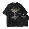 2026 Code Geass Washed Shirt New Model Anime Lover T-shirt Men Women Clothing Streetwear Y2k Short Sleeves Casual Clothing
