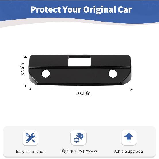 RT-TCZ para Tampa da Maçaneta da Tampa Traseira do Silverado Moldura Compatível com Chevy Silverado GMC Sierra 2019 em Diante Acessórios Externos Pretos