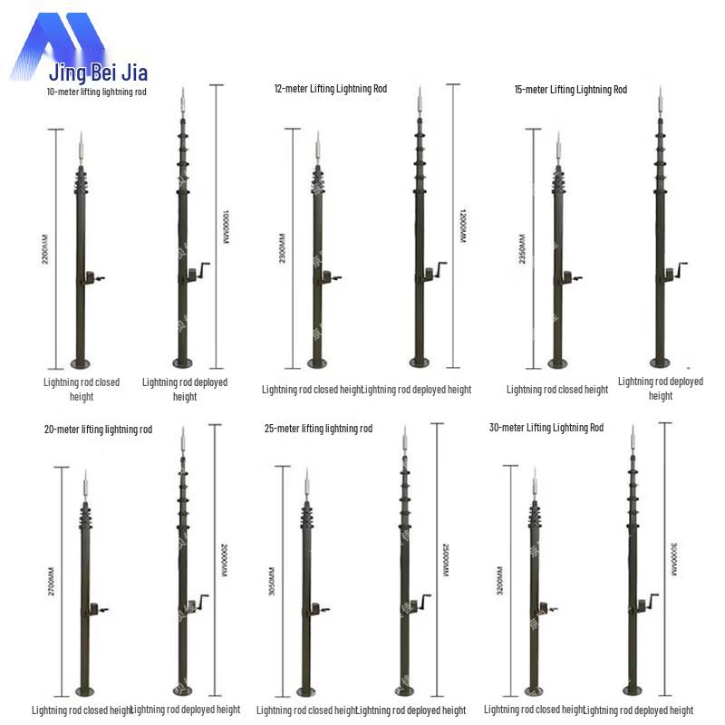 Portable Telescopic Lightning Rod