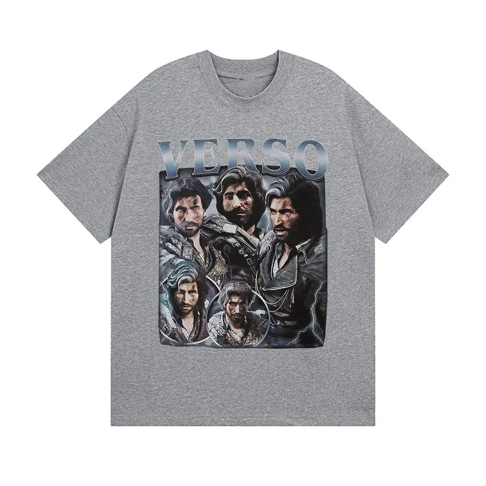 Y2k Vintage Gothic Fashion Short Sleeve Verso Game Clair Obscur Expedition 33 Graphic T Shirts Print Cotton Tshirt Unisex