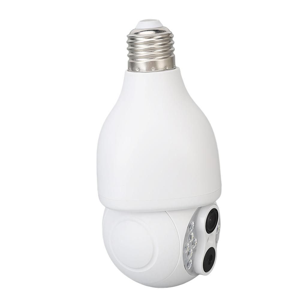 Kamera Bezpieczeństwa Żarówka 1080P Podwójny Obiektyw HD Noktowizja 2-kierunkowy Interkom Kamera Nadzoru WiFi