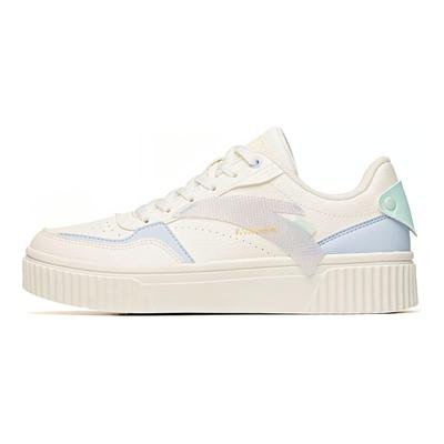 Lifestyle Series Casual Comfortable Slip Resistant Durable Low Top Skate Shoes Women Sneakers White Blue 922228021-2