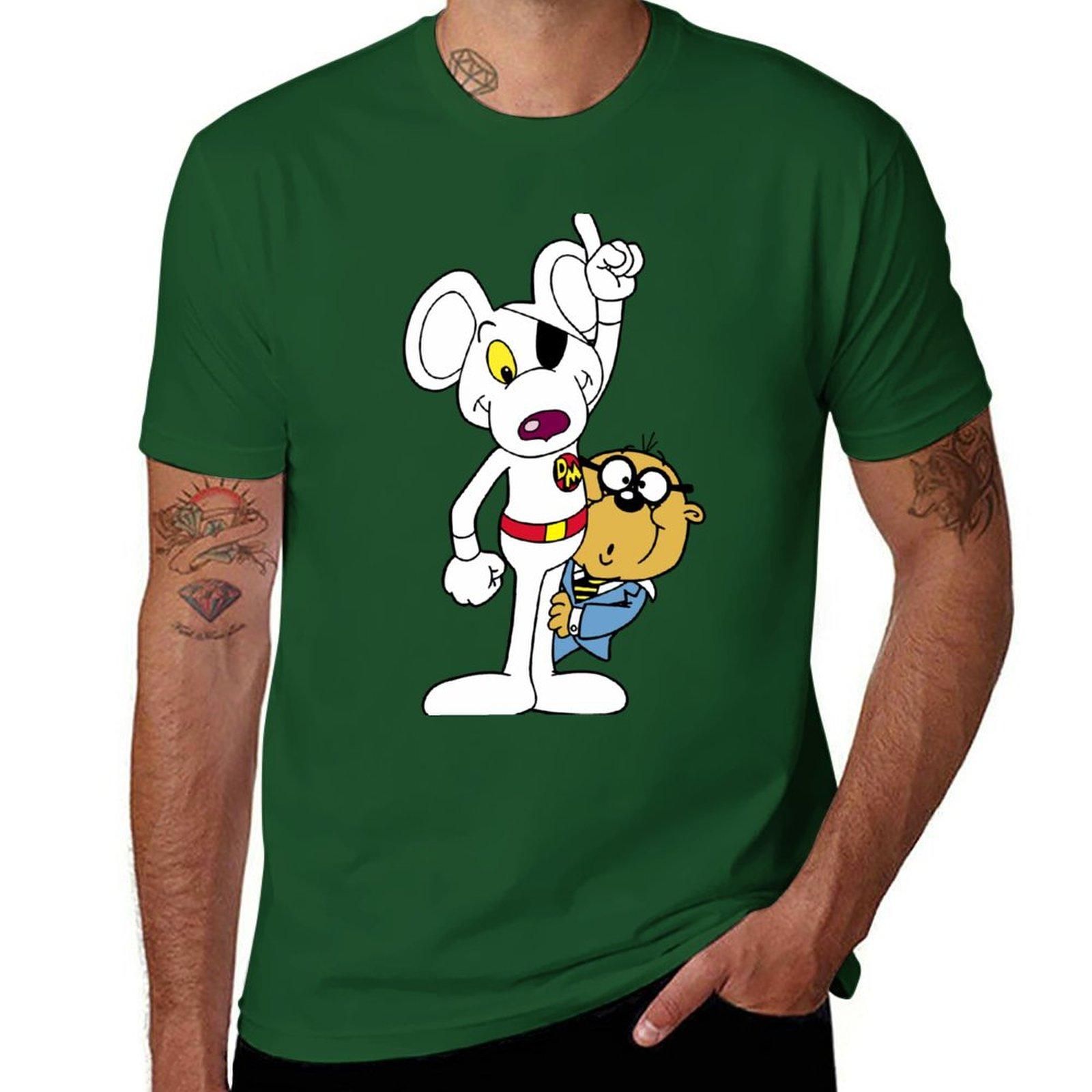 

Danger Mouse TShirt plain sports fans mens graphic tshirts anime 4XL