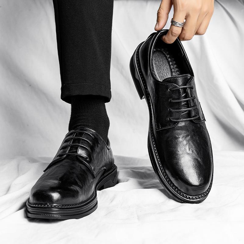 Брендовые кожаные туфли — фото 4