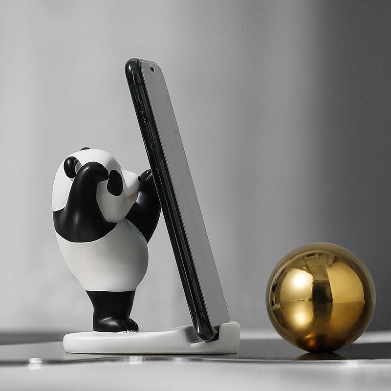 Cartoon Panda Stand: Universal Tablet & Phone Holder - Cute & Funny Decorative Gift