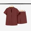 ZANZEA Women Short Sleeve Blouse and Shorts Summer Two Piece Suit Sets