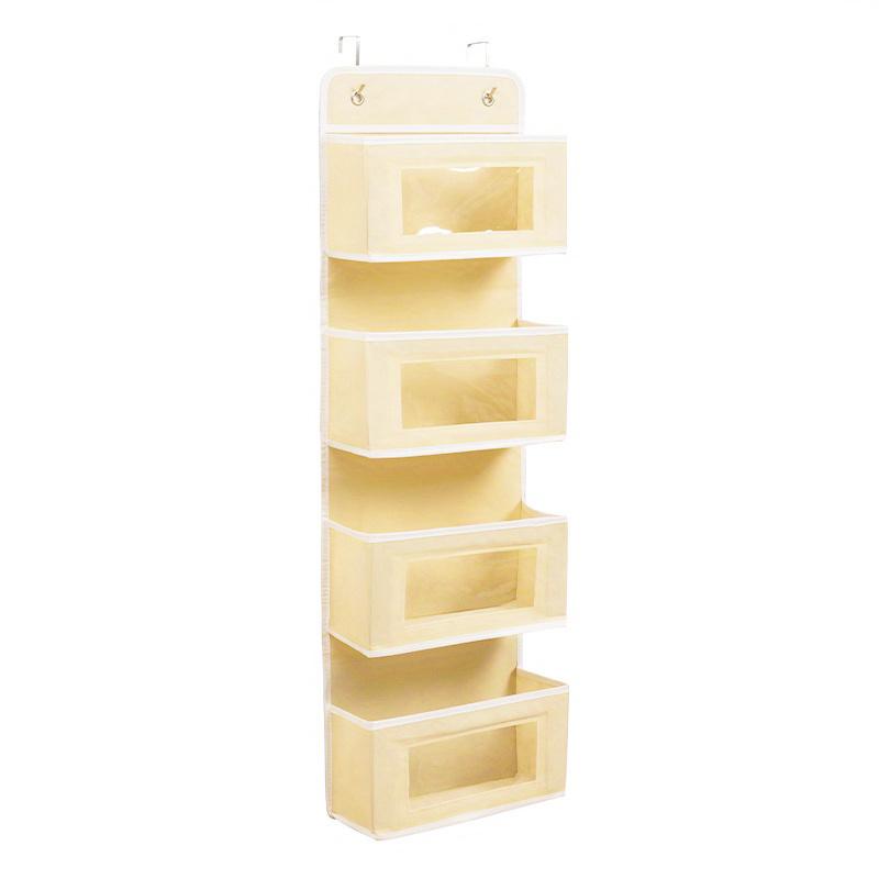 Door Hanging Organizer,2 Widened Metal Hooks For Storing Cosmetics, Stationery, Sundries, Etc.