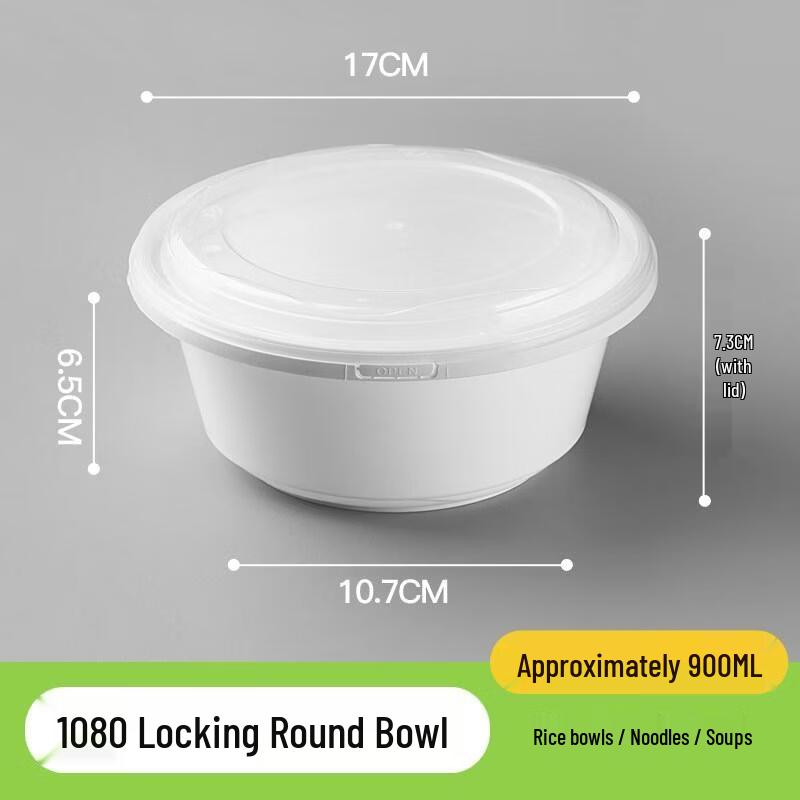 HANDUNYOU Disposable Rectangular Takeout Food Containers
