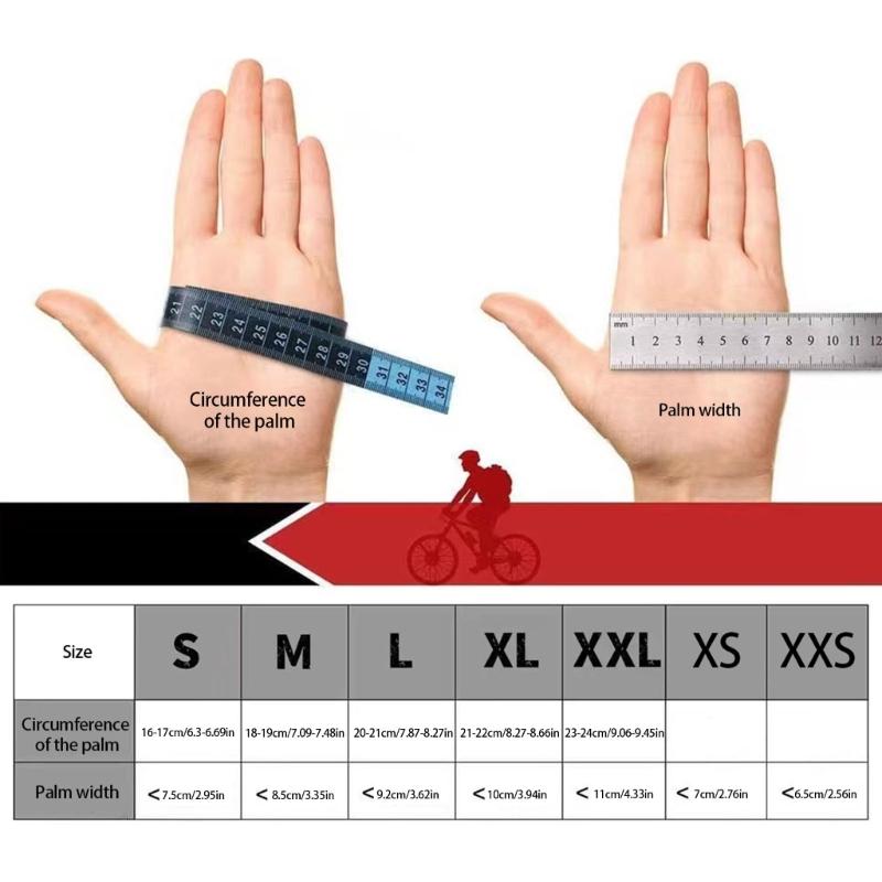 Breathable Full Finger Cycling Gloves Reinforced Stitching Ridings Gloves Sports Gloves for Motorcycle and Bike Handling