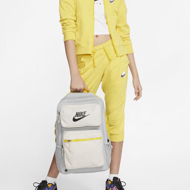 Nike Polyester Backpack Regular Men's Light Gray Lightweight Casual BA6170-077