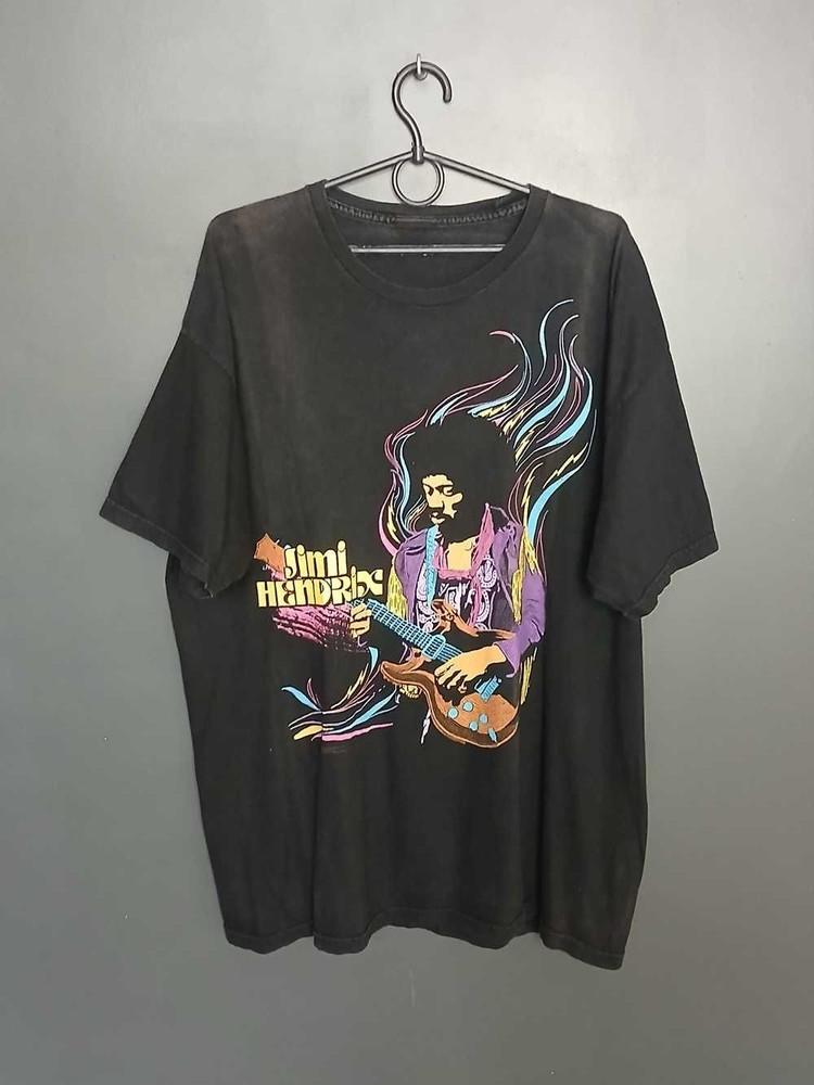 Rare Jimi Hendrix Black Shirt Unisex Concert S to 5XL  TR347 Unisex T-Shirt XXXL