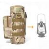 Tactical Molle Water Bottle Bag Portable Lantern Storage Pouch Outdoor Camping Hiking Water Bottle Holder Pouch Kettle Carrier