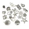 Alloy Pendant Moon Butterfly Five-pointed Star Charms for Bracelets Pendants Necklaces DIY Making Retro Charms Jewelry Accessories