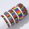 RINHOO Chakra Bracelet Jewelry Handmade Multicolor Natural Stone Tube Beads Leather Wrap Bracelet Couples Bracelets Gifts