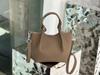 Elegant Women's Genuine Cowhide Bucket Handbag - Versatile Single Shoulder & Crossbody Style.