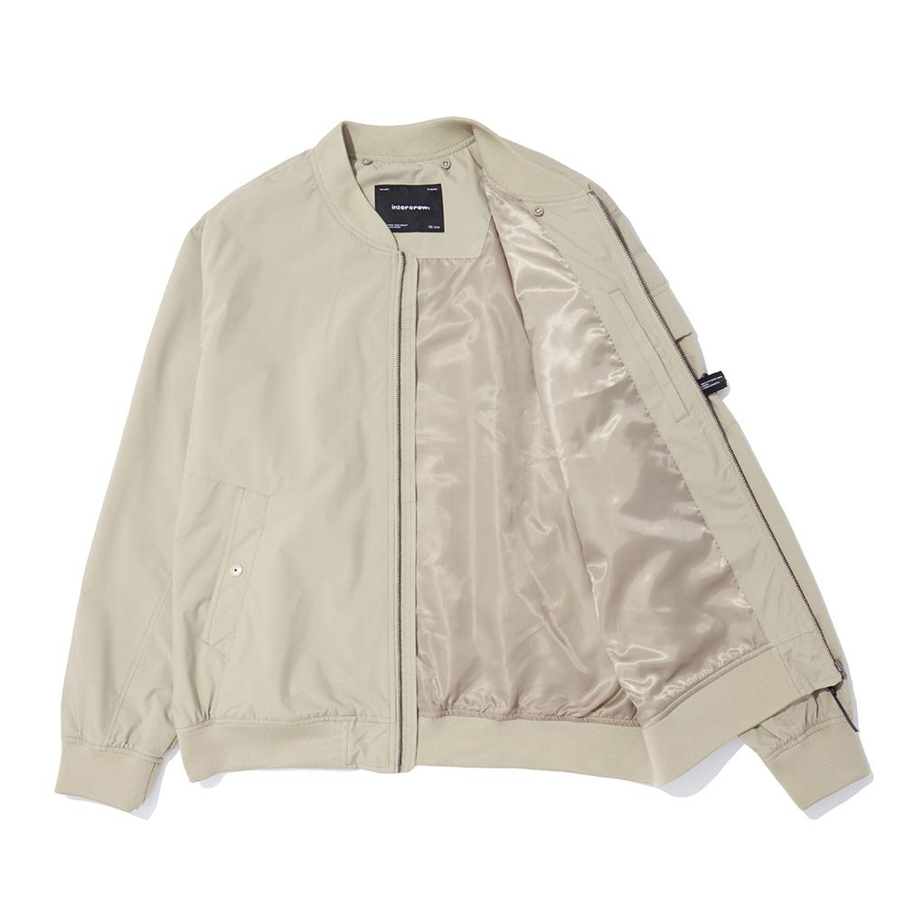 Intercrew Bomber Jacket Beige Ity3Uj01Abe
