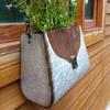 Iron Chain Bundle Flower Pots Courtyard Garden Classical Vintage Metal Hanging Basket Originality Wall Mounted Knapsack Vase