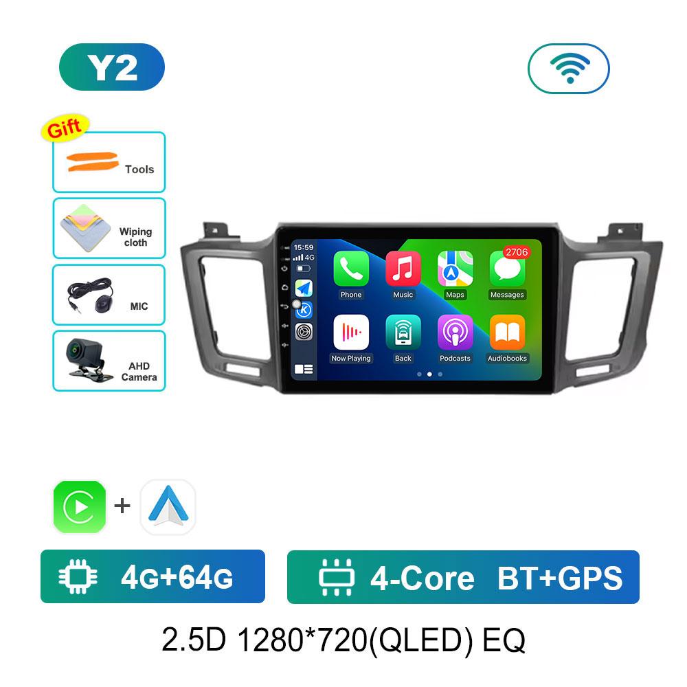 GPS Navigation Android System for Toyota RAV4 RAV 4 Xa40 2012 - 2019 Car Video Multimedia Player Split Screen 4G BT DSP Stereo