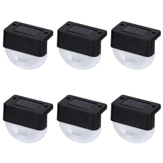 

6Pcs Solar Deck Lights 2 Lighting Modes IP65 Waterproof Colorful LED Outdoor