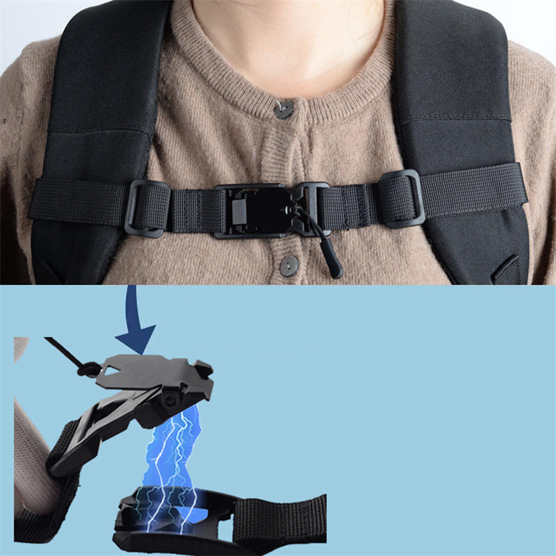 Backpack Shoulder Strap Fixing Buckle Adjustable Release Non-slip Backpack Chest Straps Bag Accessories Solid Color Buckle