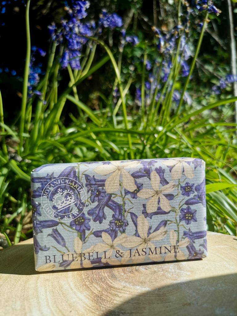 Sanwa Trading English Soap Company KEW GARDEN Luxury Shea Soaps Bluebell Jasmine &
