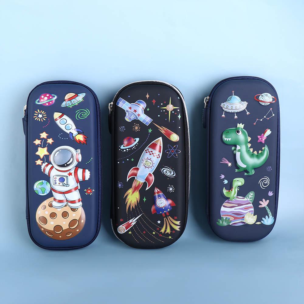Supplies Student Pencil Box Large Capacity EVA Pencil Case Pen Bags Stationery Bag 3D Pencil Bags