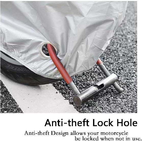 Motorcycle Covers, Motorbike Cover With Lock-Holes Motorcycles Vehicle Cover Fits Up To 97" Motorcycles Vehicle - 2XL Size