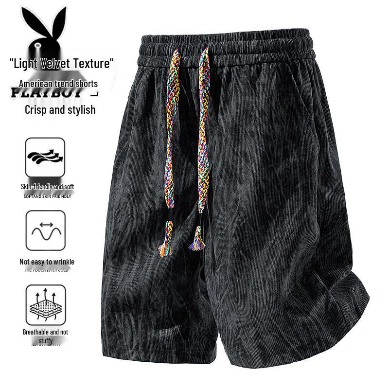 PLAYBOY Men s Summer Loose Fit Casual Shorts 8XL