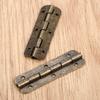 DRELD 10 Stück oder 2 Stück Antik-Bronze Schrank Holz Schmuckschatulle Geschenk Weinkiste Retro Dekor Möbel Lange Scharniere 6 Löcher 51*16mm