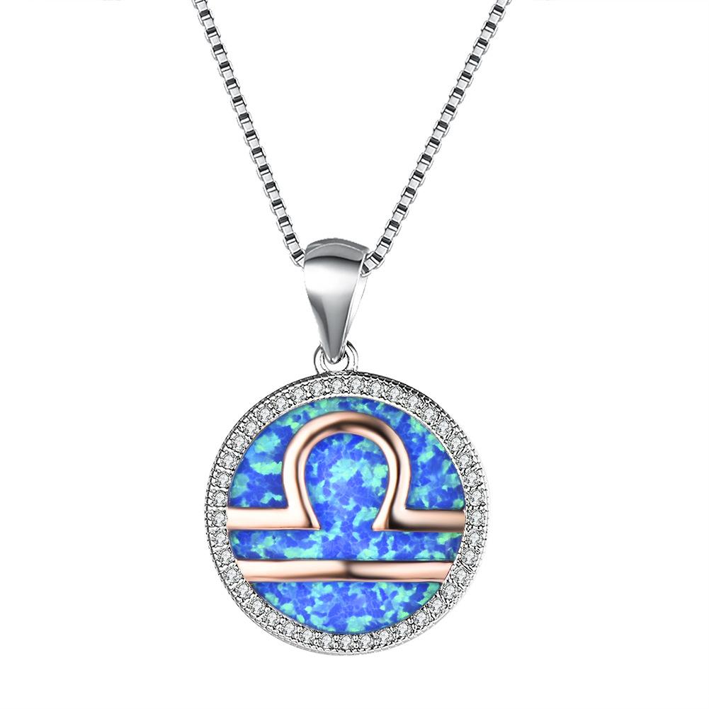 Necklace European and American 12 Constellation Necklace
