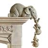 3 Stück/Set Niedlicher Elefant Umarmung Babypuppe Harz Handwerk Dekoration Heimdekor Geschenk Dekorative Figuren Miniaturen Zubehör
