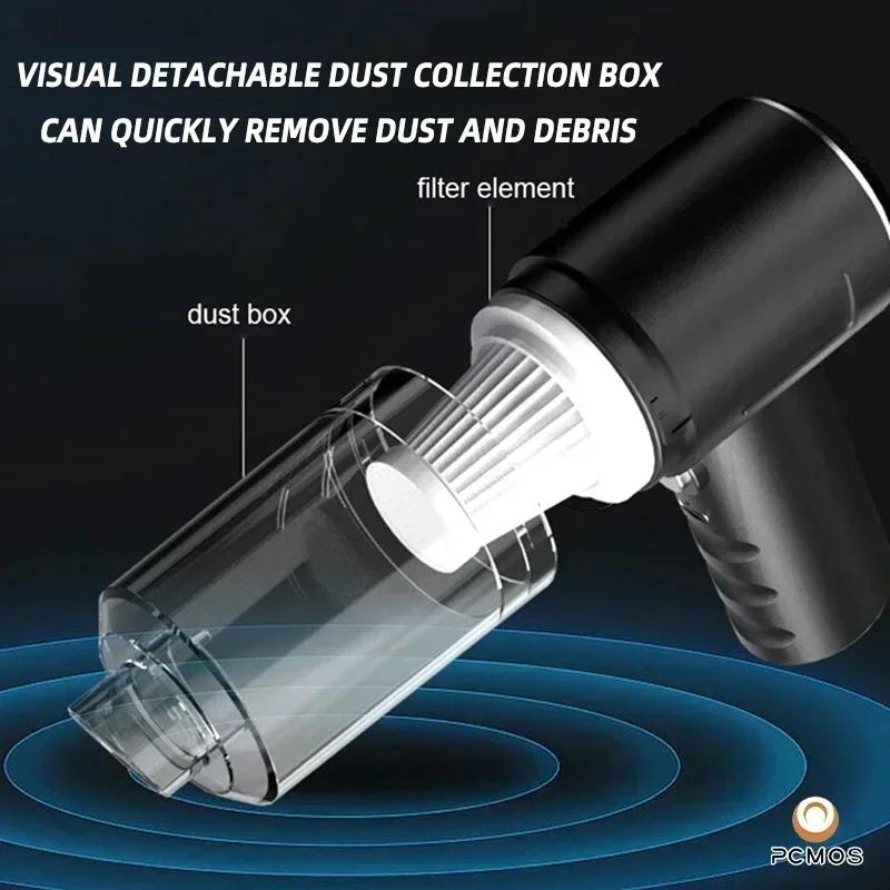 New Portable Wireless Wireless Car Vacuum Cleaner Dual Use for Home and Car 120W High Power Powerful Vehicle Vacuum Cleaner