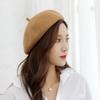 Beret Women'S Autumn And Winter Korean Version Japanese Versatile Woolen Retro Bud Hat British Star Anise Pumpkin Painter Hat