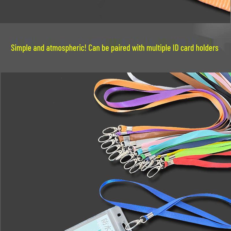 Pack of 50 Wide ID Lanyards for Students, School, Work, and Exhibition Badges