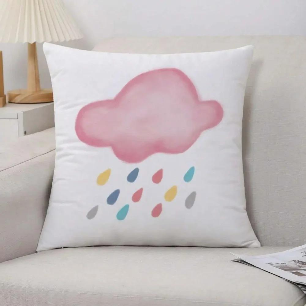 Colorful Inspirational Cute Pattern Pillowcases Pattern Cushion Cover Suitable for Sofa Bedroom Car Pillow Cover