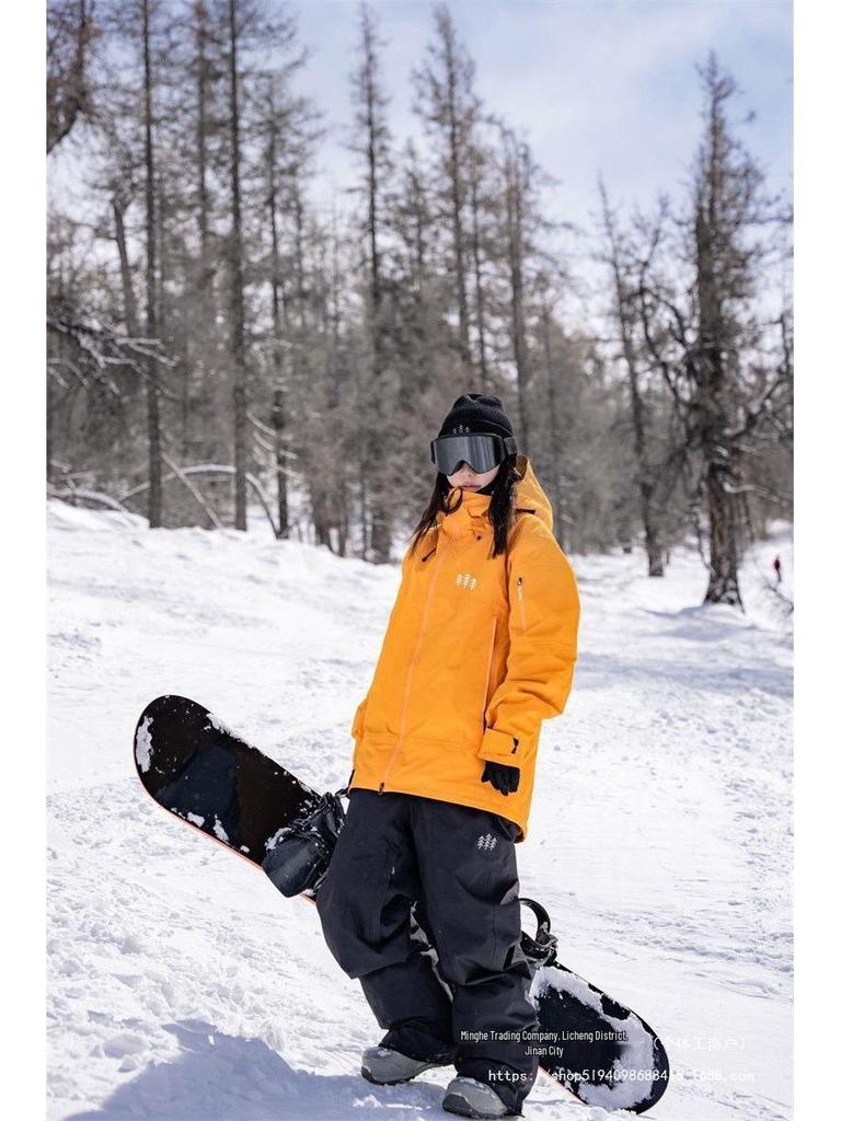Men's and Women's American Style Waterproof Winter Ski Jacket 3LWH2025 - Professional Snowboard Suit