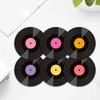 Record Drink Coaster Cute Retro Music Coasters Funny Cute Disk Furniture Classic Creative Drinks Equipment Cups Holder Versatile