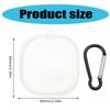Transparent TPU Case Cover for-SoundPEATS Trueair2 + Earphone Case with Keychain Protective Dustproof