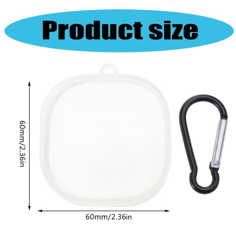 Transparent TPU Case Cover for-SoundPEATS Trueair2 + Earphone Case with Keychain Protective Dustproof