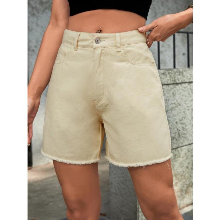 Women Summer Casual Chic Comfortable High Waist Loose Blue Jean Denim Shorts Femme Fashion Trendy