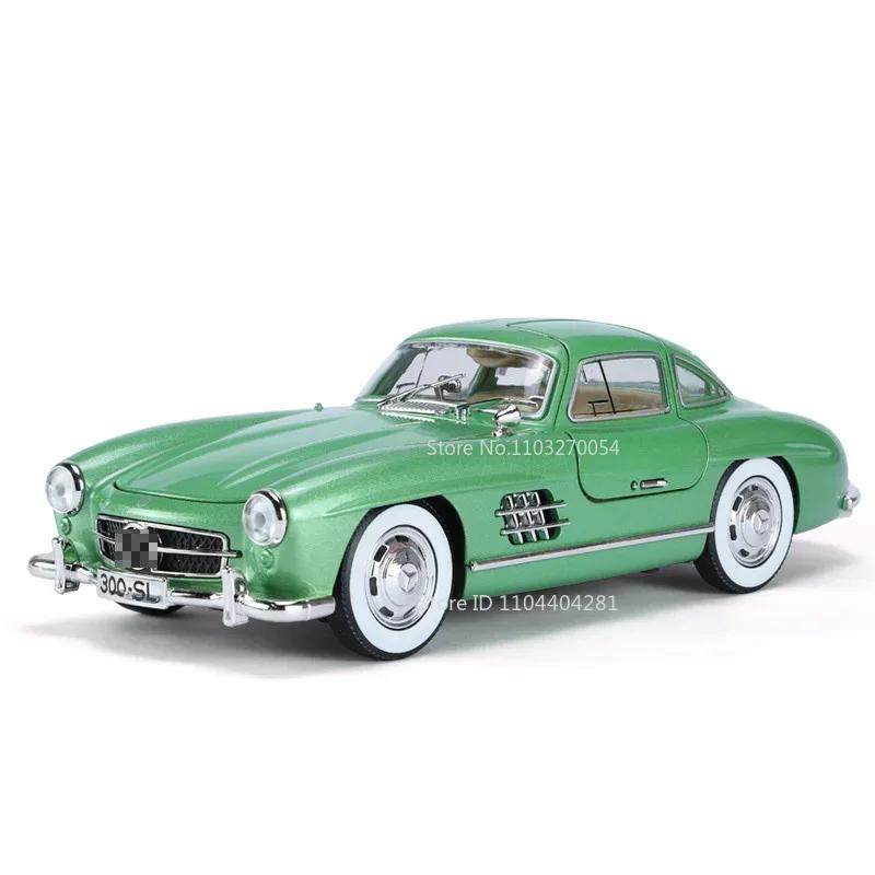

1:24 W140 300sl Игрушки Сплав Миниатюрная машина Литая модель Открываются двери Звук Свет Оттягивание назад Резиновые шины Транспортное средство Детский Рождественский подарок