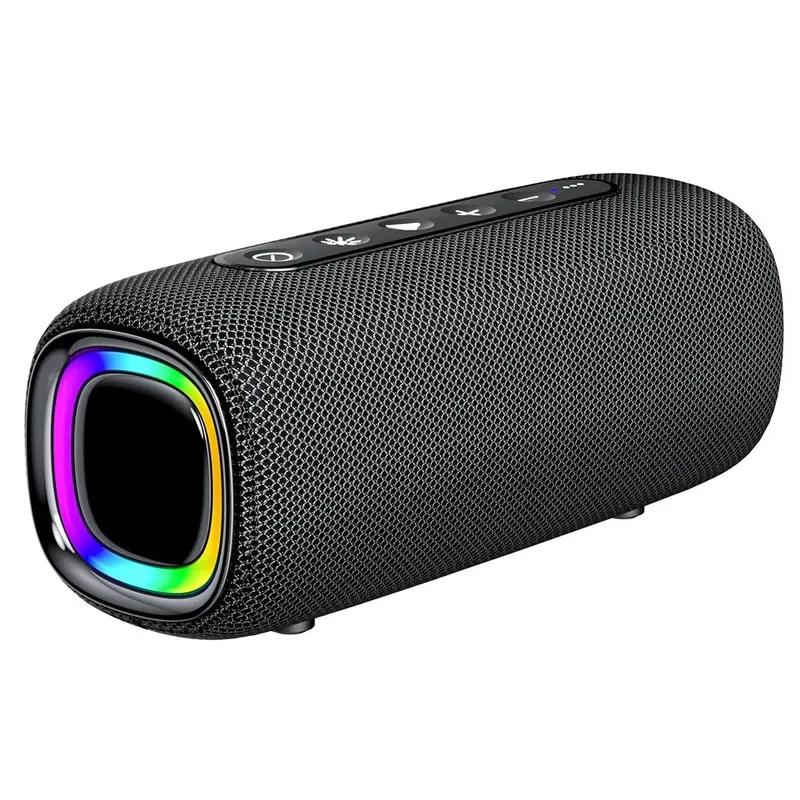 20W Wireless Bluetooth Speaker EBS608 Hifi Boombox Bluetooth 5.3 Powerful Bass RGB LED Light TF Card USB disk Play Long Playback Time for Music