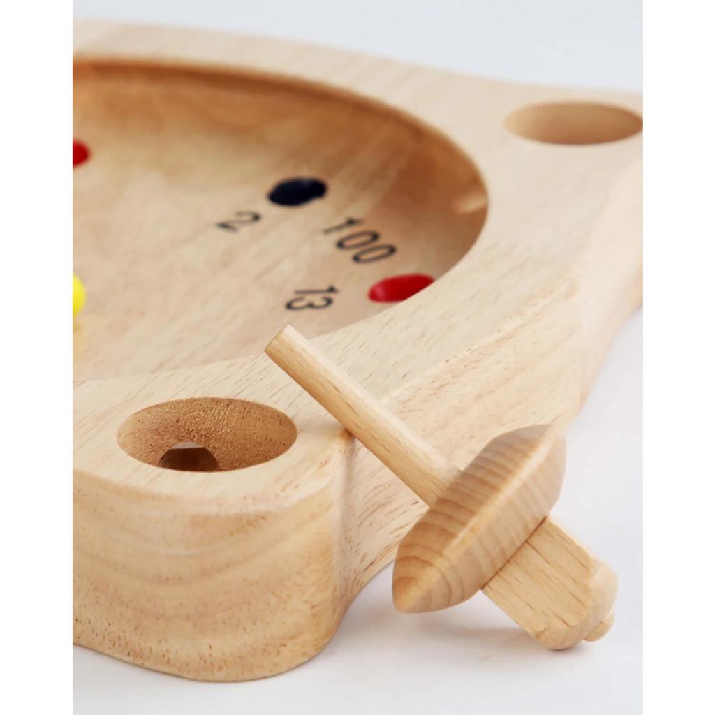 Roulette Schach Kinder Mathe Lernspielzeug Interaktives Gelegenheits-Partyspiel Kreatives Kompass-Schach Holzpuzzle Strategie-Spielzeug