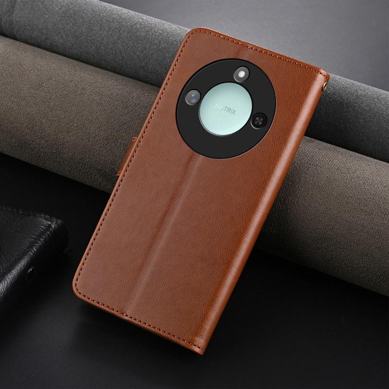 

Чехол для телефона Business Honor X60, HONOR Всесторонний Противоударный 60pro Чехол-книжка X60i Подставка с Застежкой Кожаный Чехол Honor X60 i