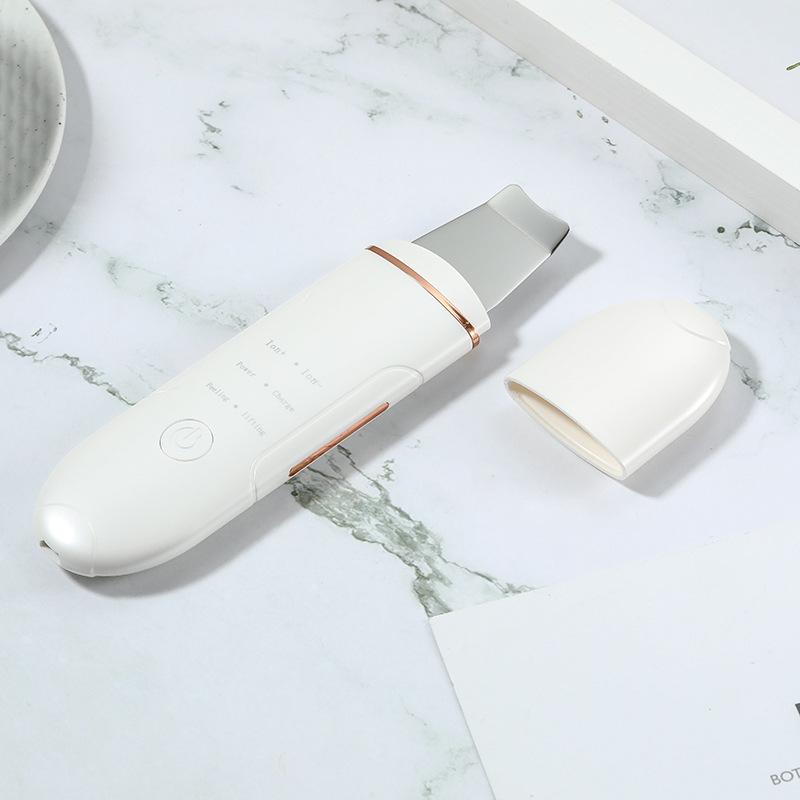 

Ultrasonic Skin Spatula with EMS Technology - Exfoliating & Brightening Device,Sensitive Skin,Professional Facial Cleansing Tool белый