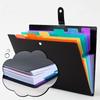 A4-Fächerordner, Regenbogenfarben-Design, Akkordeon-Quittungsordner mit 7 Fächern, Dokumenten-Organizer, Schul- und Bürobedarf