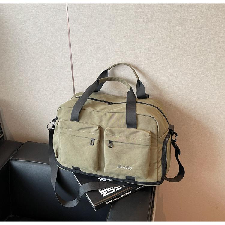 

Large capacity carrying travel bag wet and dry separation gym bag sports training bag portable foldable luggage bag зелёный