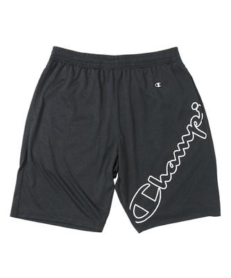 Champion Sport UV Grafik Logo Schwarz C3-ZS501 Herrenshorts, Antibakteriell, Desodorierend, Schnelltrocknend, Schutz, Druck,